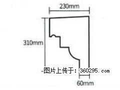 产品分解图型 - 檐口线，型号：SX311-YK-3，规格：230x310mm(3) - 潍坊三象EPS建材 wf.sx311.cc